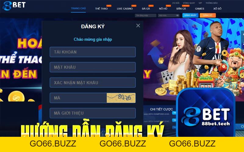 Đăng Ký 88Bet - Hướng Dẫn Đăng Ký Nhanh Chóng Nhất 2026